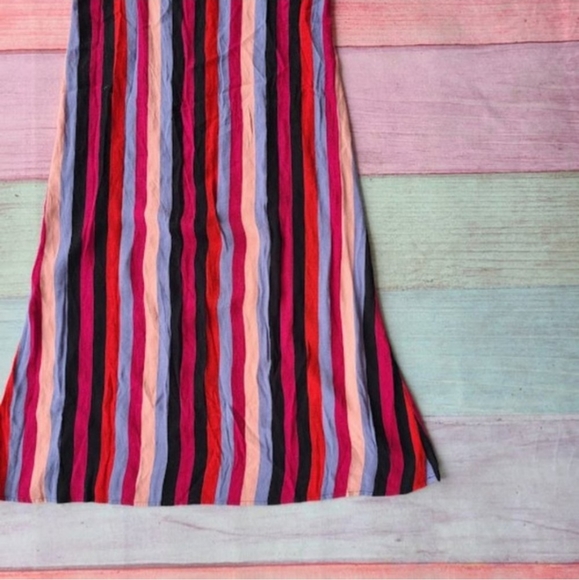 Reformation Rosaly Isabella Multicolored Stripe Shift Midi Slip Dress 12 - Picture 7 of 10